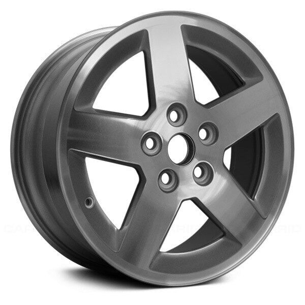 Wheel For 2007-2010 Pontiac G5 16x6 Alloy 5 Spoke Machined With Silver Pockets