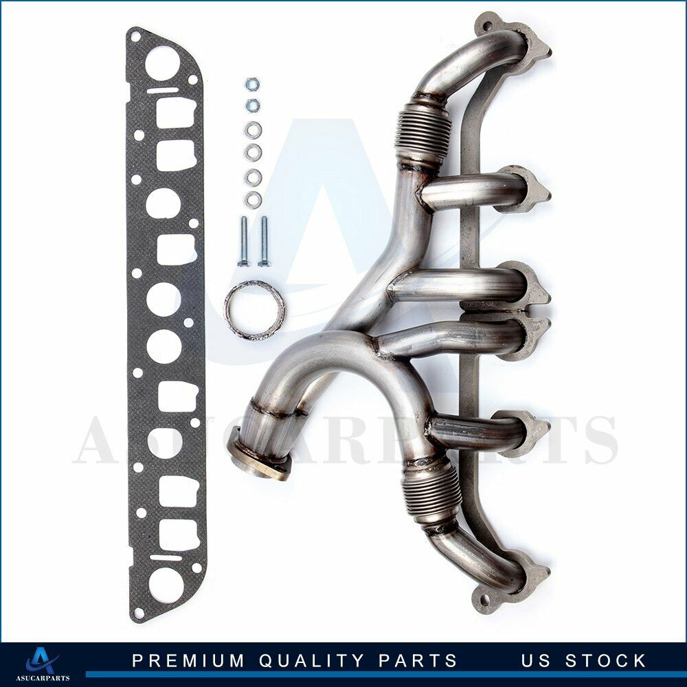Exhaust Manifold & Gasket Kit for 97 98 99 Jeep Grand Cherokee Wrangler 4.0L