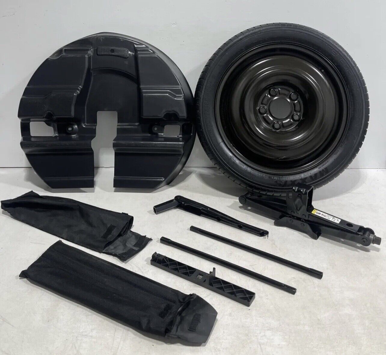 08-20 DODGE GRAND CARAVAN COMPACT SPARE WHEEL TIRE JACK COVER WRENCH KIT SET 17”