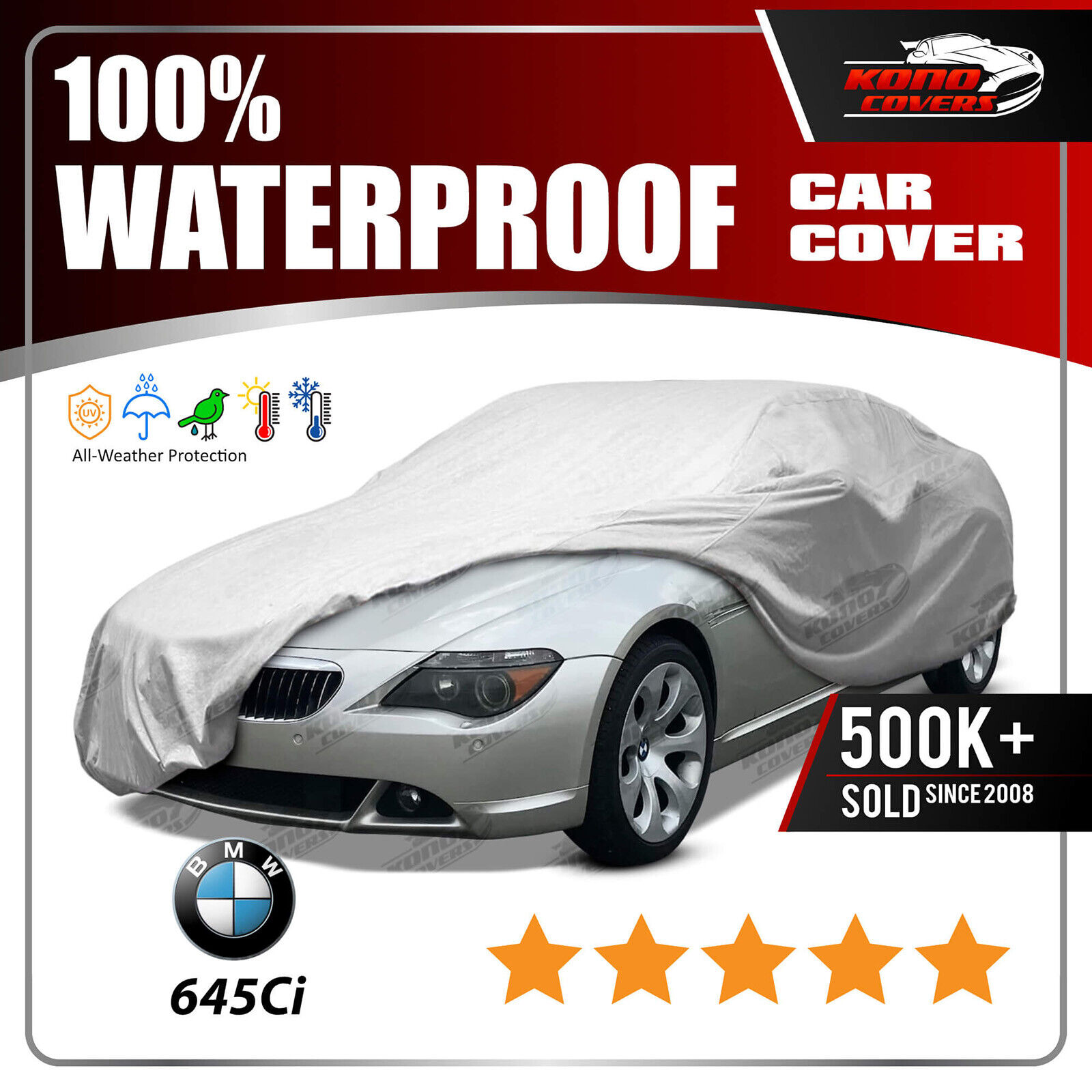 Bmw 645Ci Coupe 6 Layer Waterproof Car Cover 2004 2005