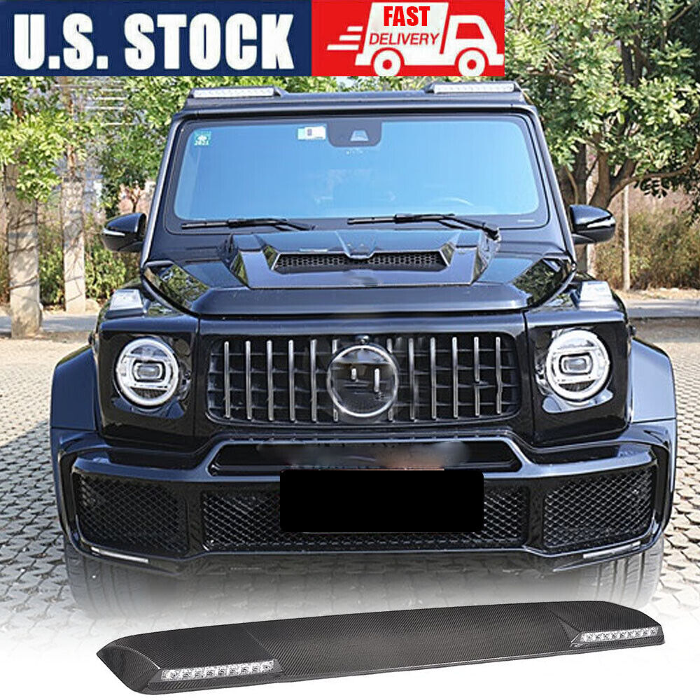 REAL CARBON Front Roof Spoiler Wing For Benz G Wagon W463 W464 G550 G63 AMG 19UP