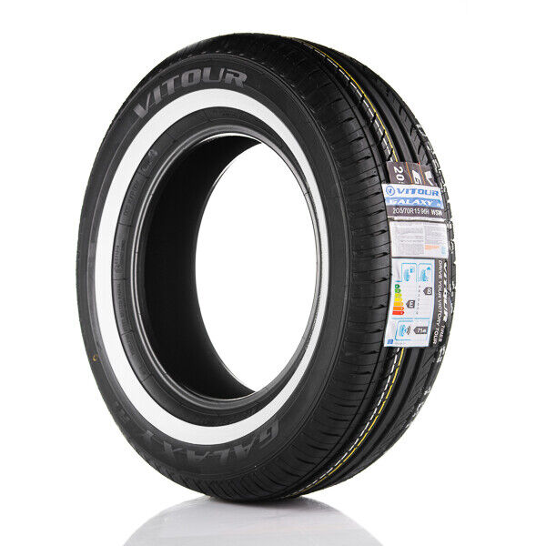 Vitour Galaxy Whitewall Tires 27 MM R1 205/65-15 Summer Tyre