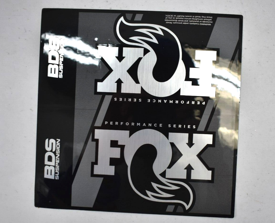 Fox Performance Series Sticker Decal 2 Pack BDS Suspension Silver/Black