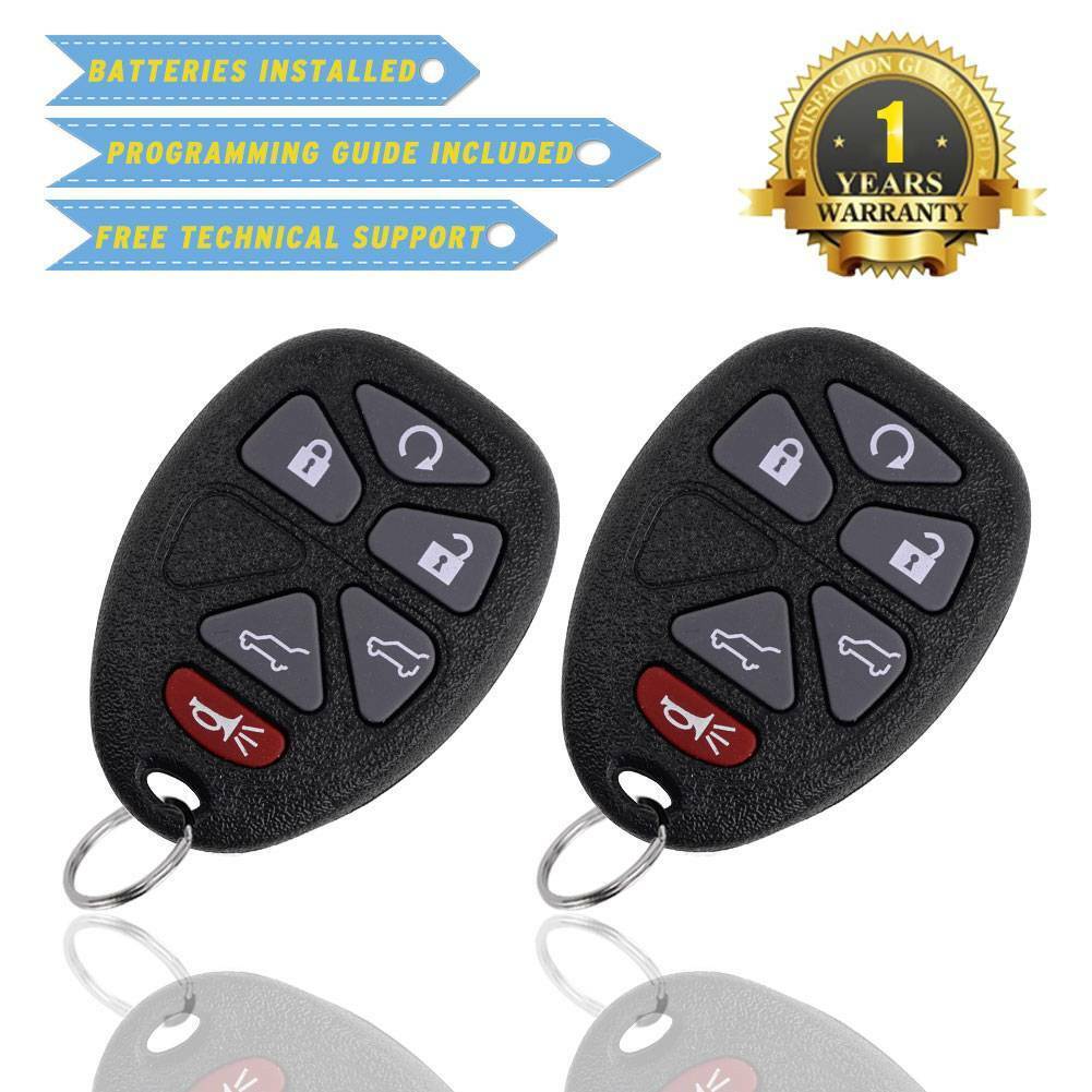 2 For 2007 2008 2009 2010 2011 2012 2013 Chevy Tahoe OUC60270 Remote Key Fob