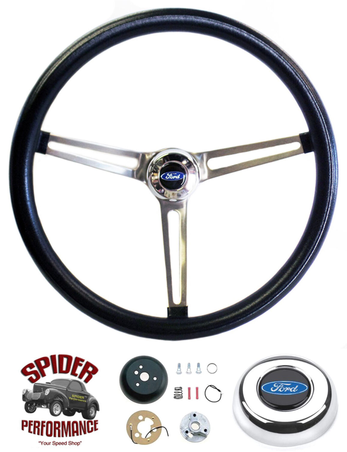 1963-1964 Ford steering wheel BLUE OVAL 15