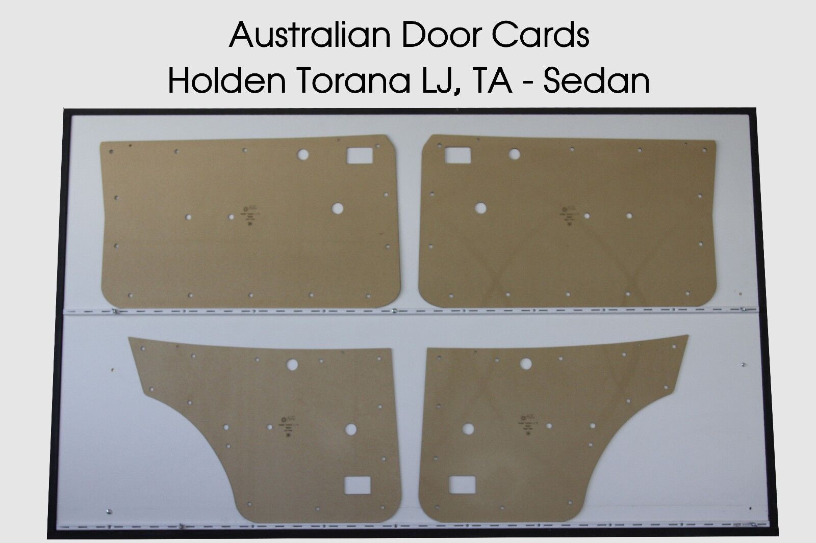 Door Cards Fits Holden Torana LJ TA Sedan Quality Masonite x4