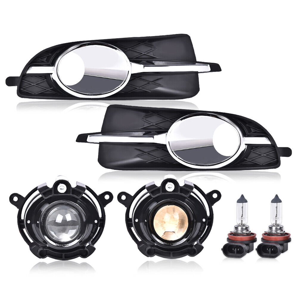 Fit For 2010-2013 Buick LaCrosse Bumper Fog Lights Driving Lamps w/ Bulbs+Bezel