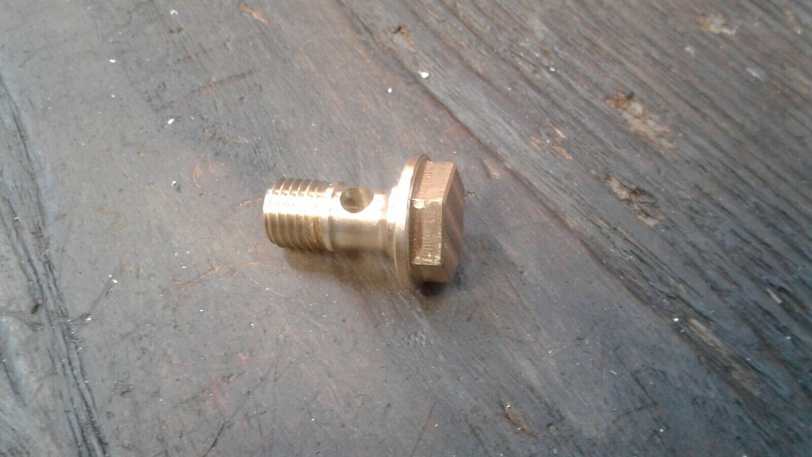 M12 x 1.5 BRASS FUEL INLET BANJO BOLT - Fits Weber and Dellorto