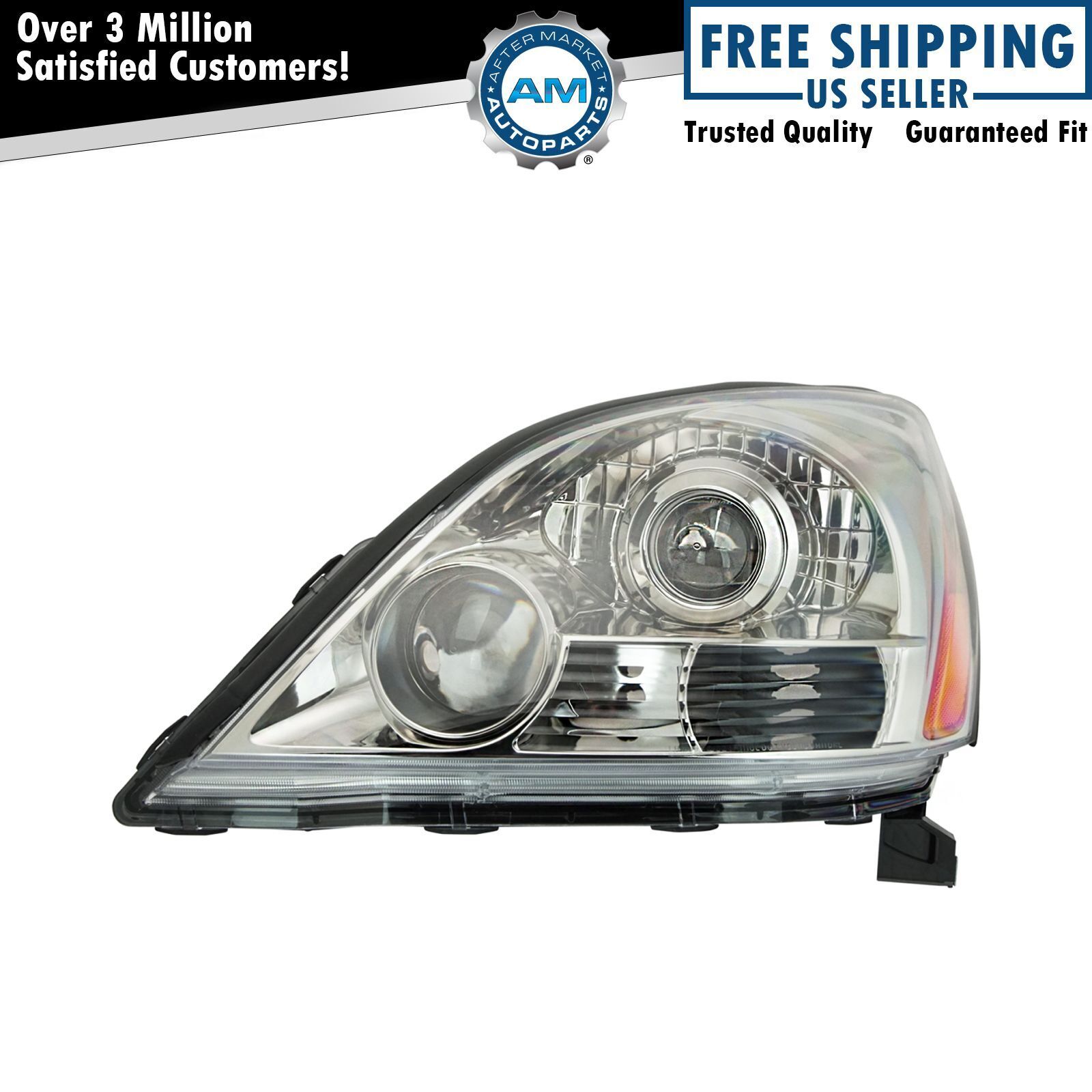 Left Headlight Assembly Drivers Side For 2003-2009 Lexus GX470 LX2518108