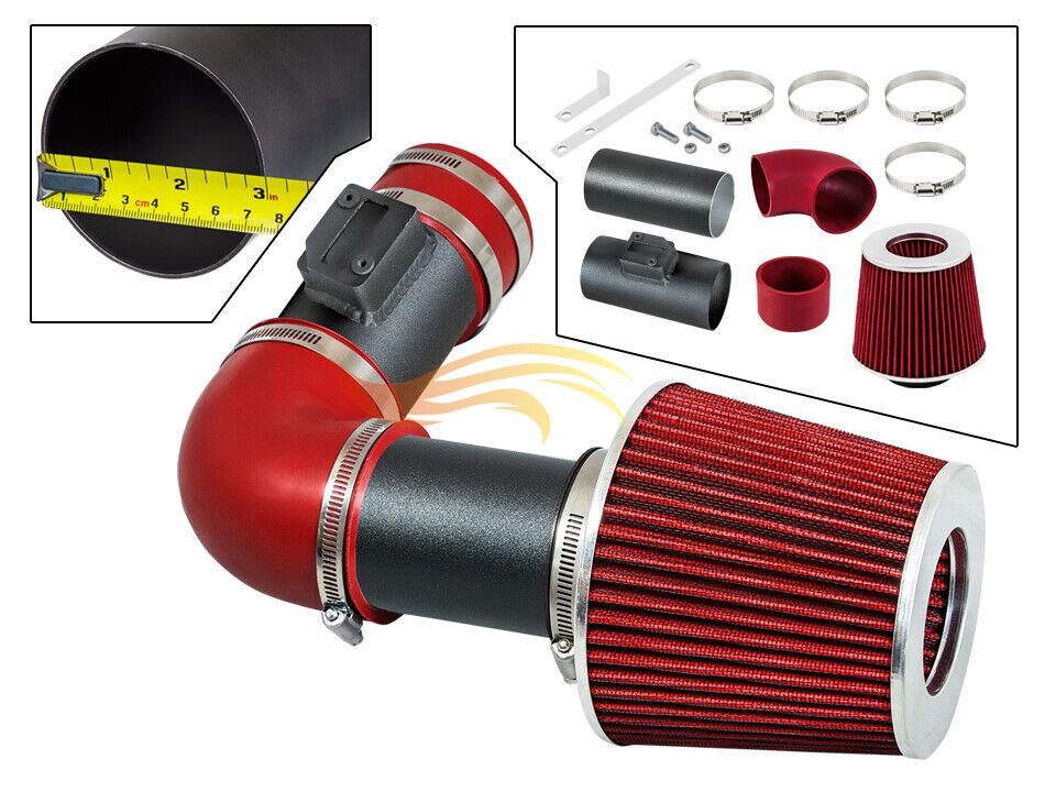 RW RED Short Ram Air Intake Kit +Filter For 2007-2011 Acura RDX 2.3L DOHC Turbo