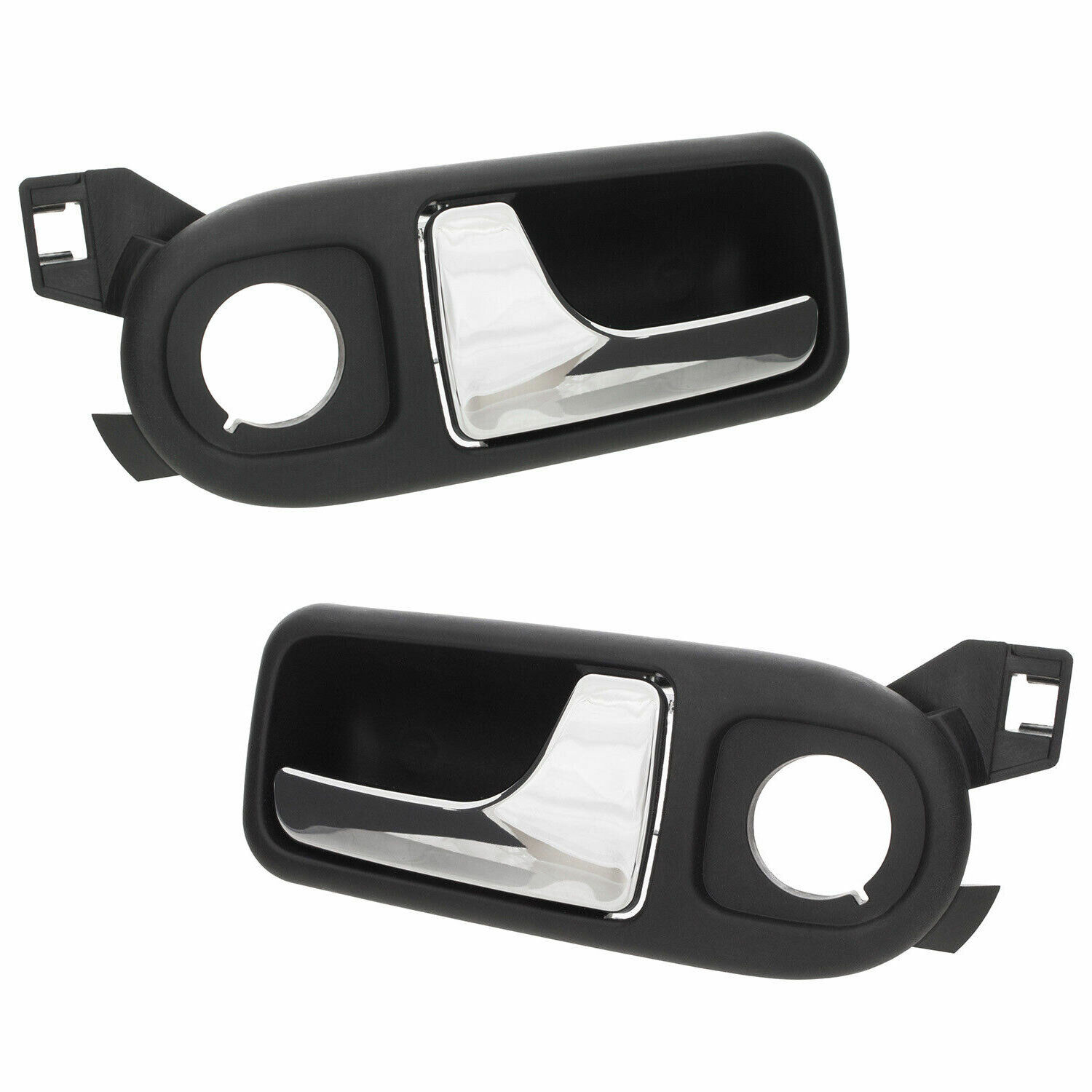 For VW Lupo / Seat Arosa door handle FRONT LEFT + RIGHT interior chrome in black