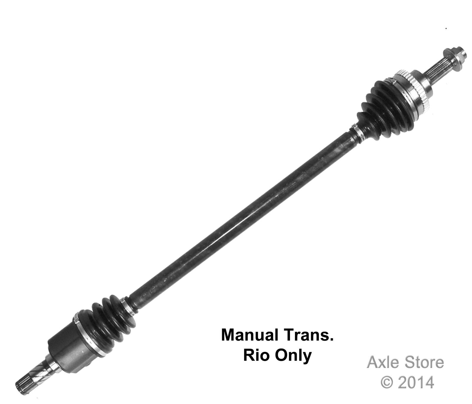 New CV Axle Front Right With Warranty Fits 2005 - 01 Kia Rio Manual Transmission
