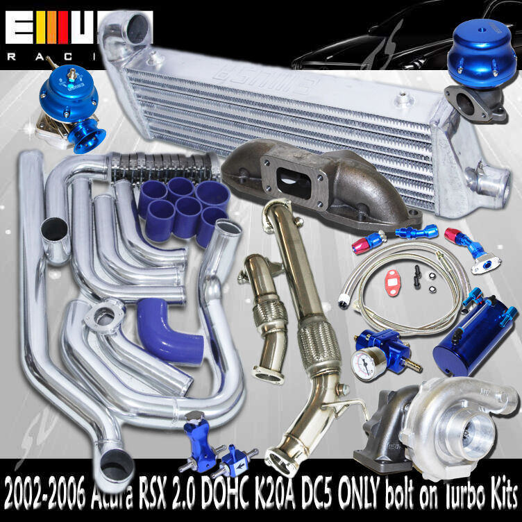 Complete EMUSA T3/T4 Turbo Kit for 2002-2006 Acura RSX DC5 K20A