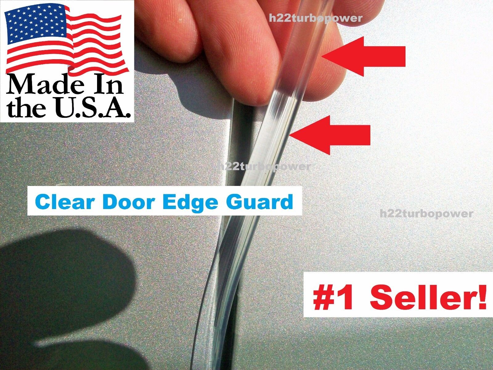 USA Made  CLEAR DOOR EDGE GUARDS 4 door kit USA Made  (fits): Hyundai