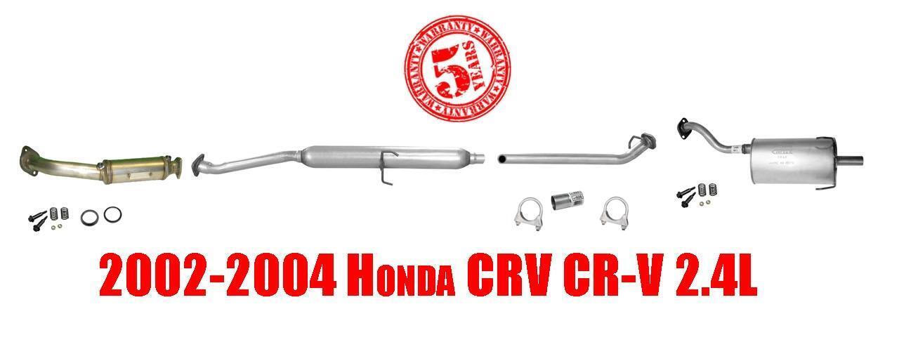 Fits 2002-2004 Honda CRV Converter Pipe Muffler Tail Pipe Gaskets Exhaust Syatem