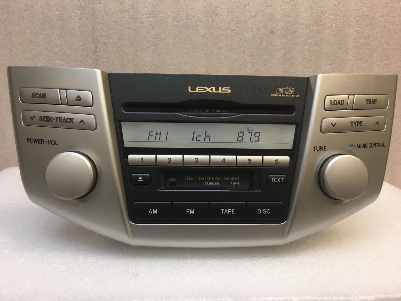 2004 - 2006 Lexus RX330 RX350 Radio 6 CD Player LEVINSON 86120-48460, P6848