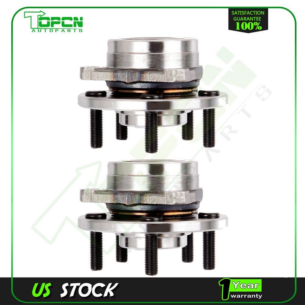 Pair For Ford Taurus Lincoln Continental Mercury Sable Front Wheel Hub Bearings