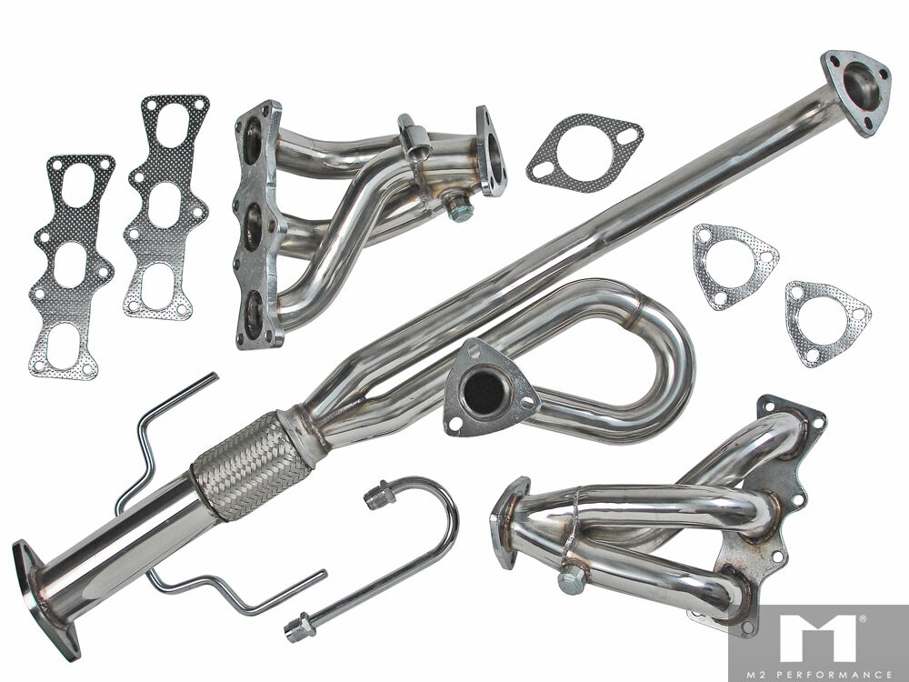 Manzo Stainless Steel Exhaust Header Downpipe Fits Ford Probe 93 - 97 2.5L V6