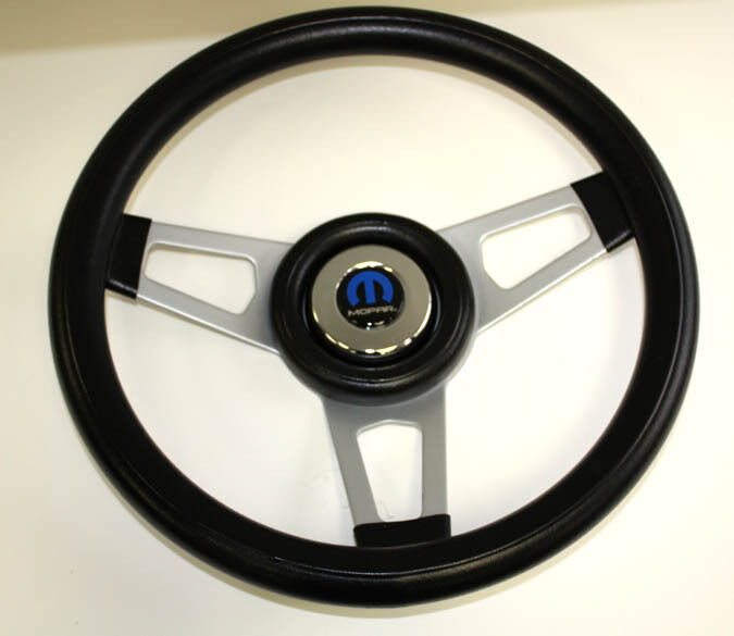 70-76 Dodge Dart Charger Demon Black Steering Wheel 13 3/4\