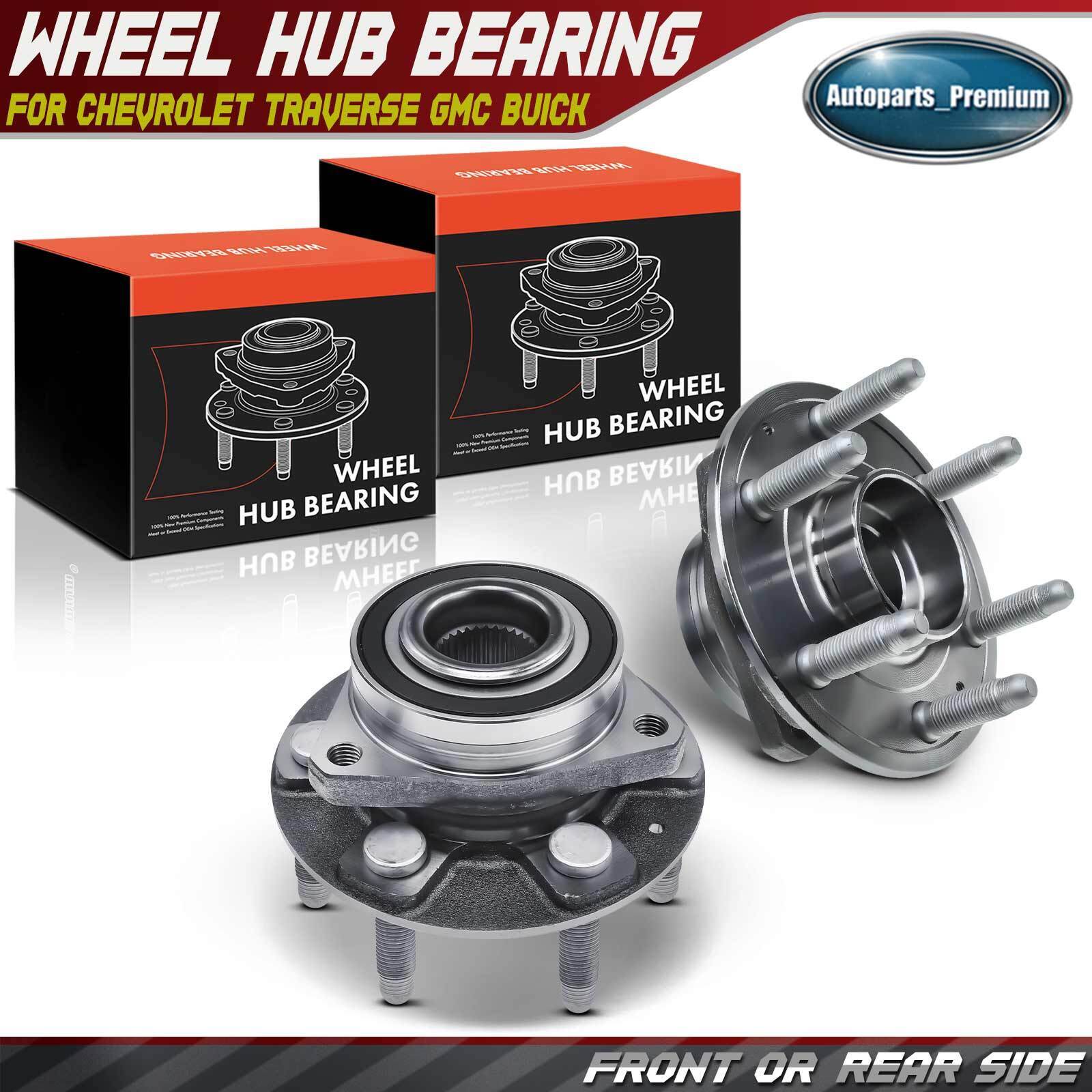 2x Front or Rear Wheel Hub Bearing Assembly for GMC Acadia 17-20 Buick Cadillac