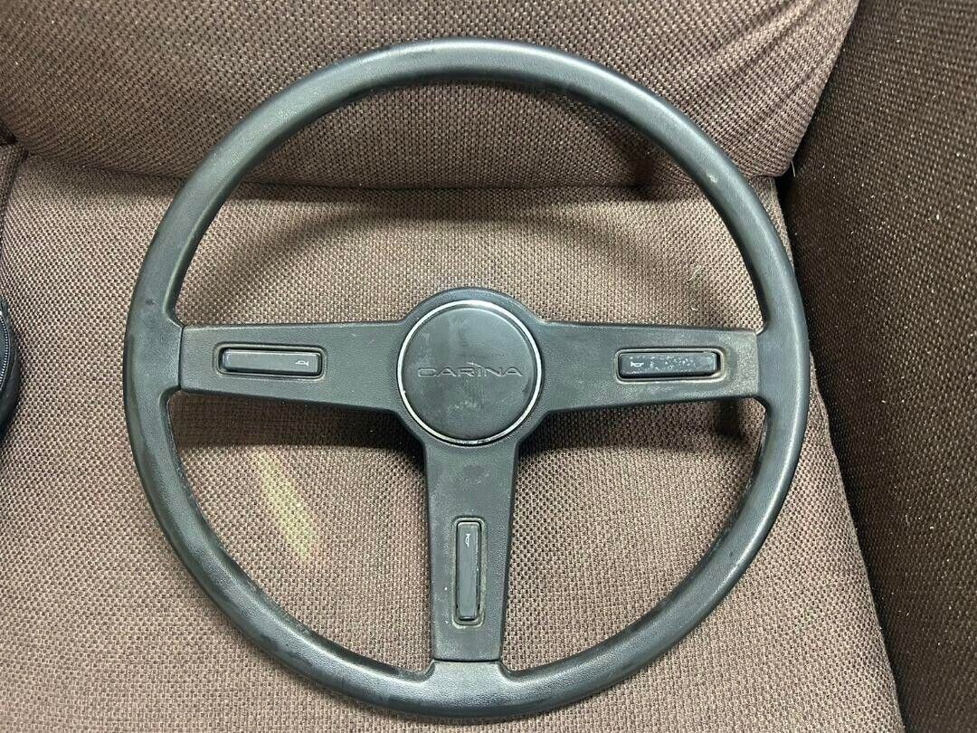 TOYOTA Carina 2000GT Vintage Genuine Steering Wheel Car Auto Parts Black Japan