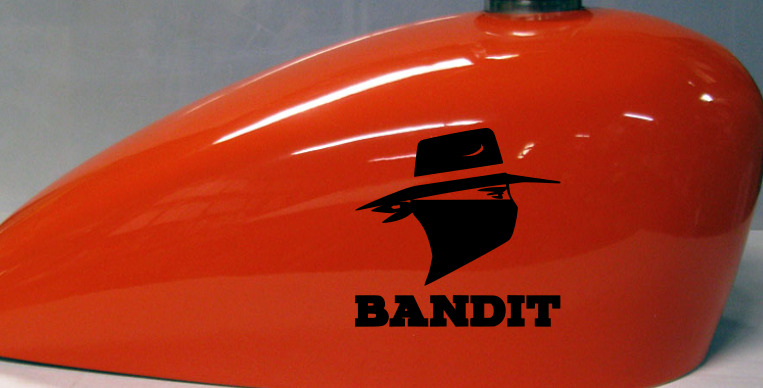 Bandit vinyl Motorcycle decal Window / Body decal