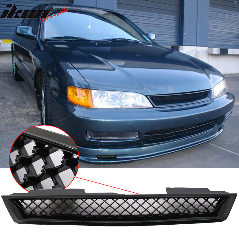 Fits Honda 94-97 Accord ABS T-R Front Grill Hood Mesh Grille Cd3-Cd7
