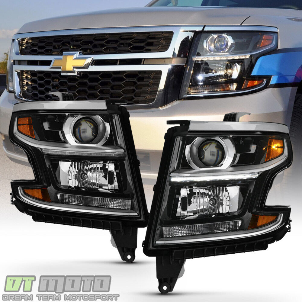 2015-2020 Chevy Tahoe Suburban [Factory Style] LED DRL Headlights Headlamps