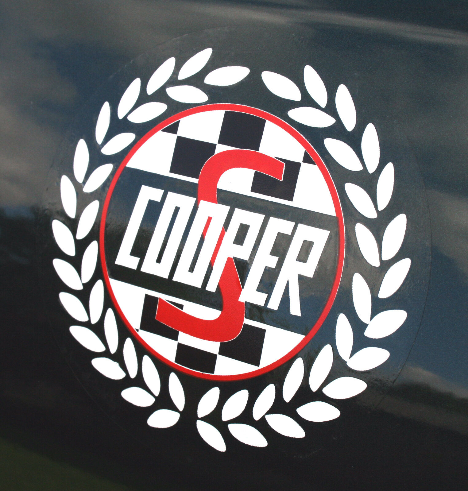 Mini Cooper S Classic WHITE \'Laurel\' side decals stickers