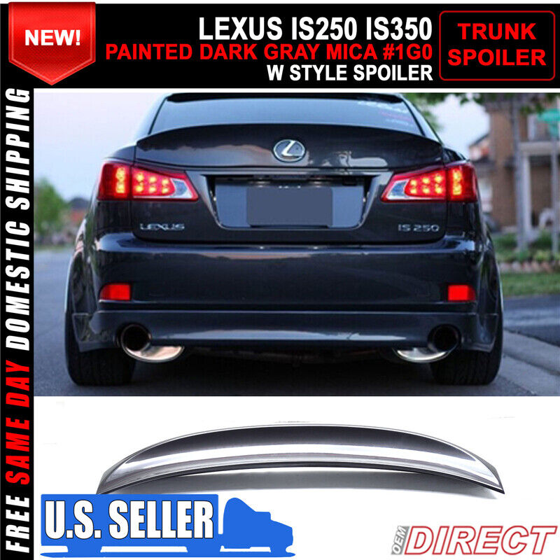 For 06-13 Lexus Is250 Is350 IK Style Trunk Spoiler - Painted Dark Gray Mica #1G0