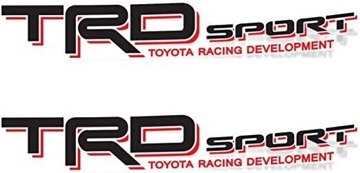 2 TRD Toyota Racing Development Decal Sticker Sport Tacoma Tundra 4X4 Off Road
