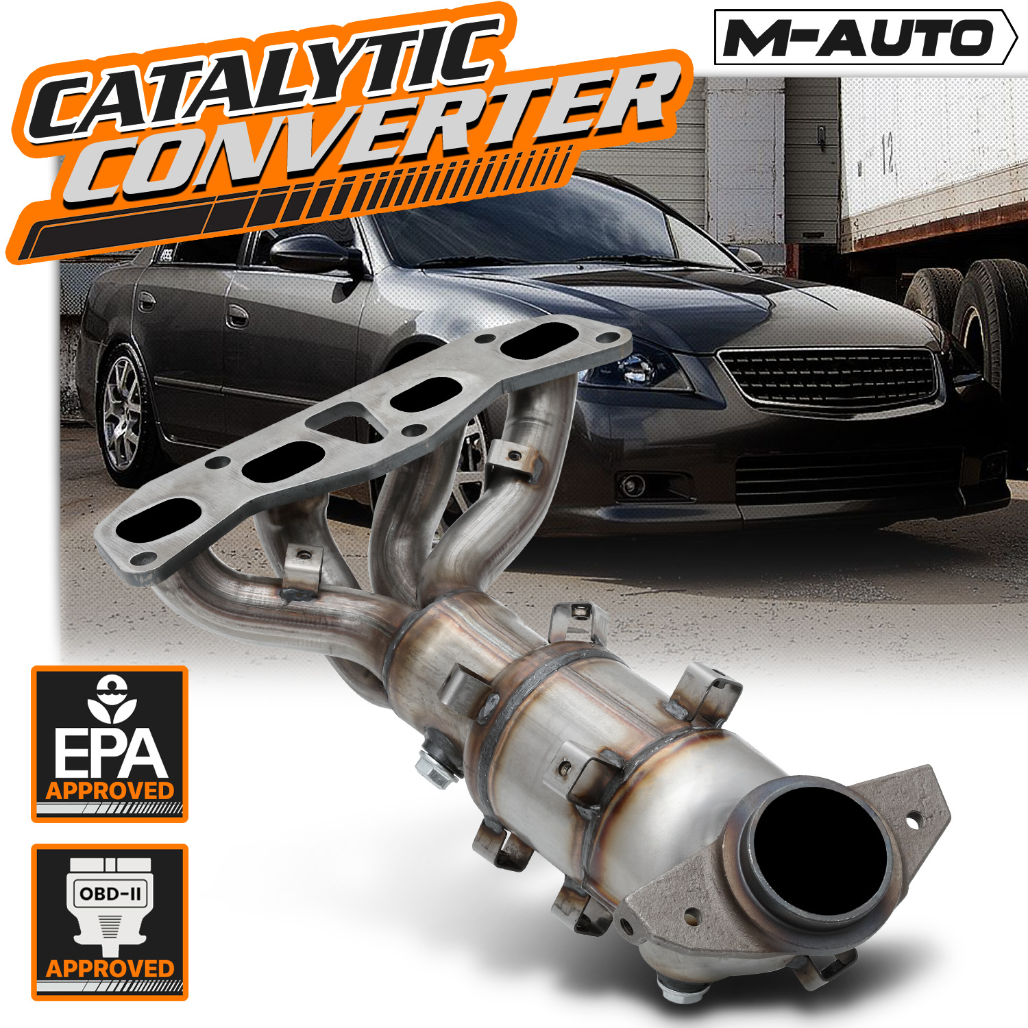 Catalytic Converter Exhaust Header Manifold For 2002-2006 Altima Sentra 2.5 I4