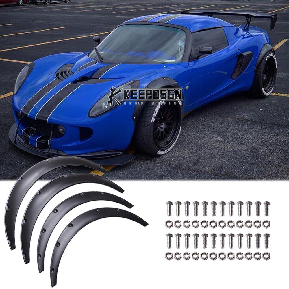 Fender Flares Body Kit Parts Extra Wheel Arches Cover BK for Lotus Elise S1 S2