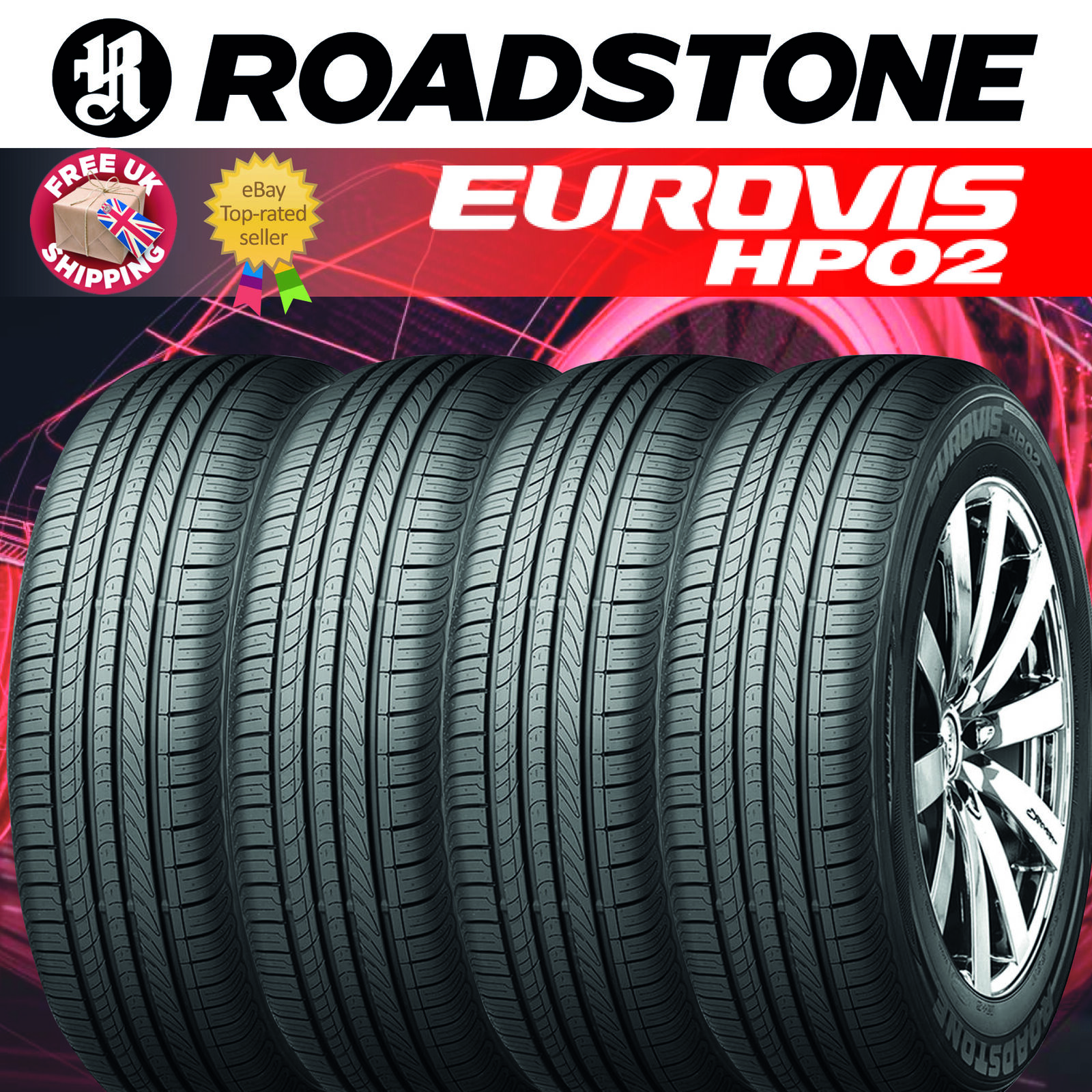 X4 165 60 15 77T Roadstone HP02 MID-RANGE Tyres BY NEXEN Amazing C,C Ratings