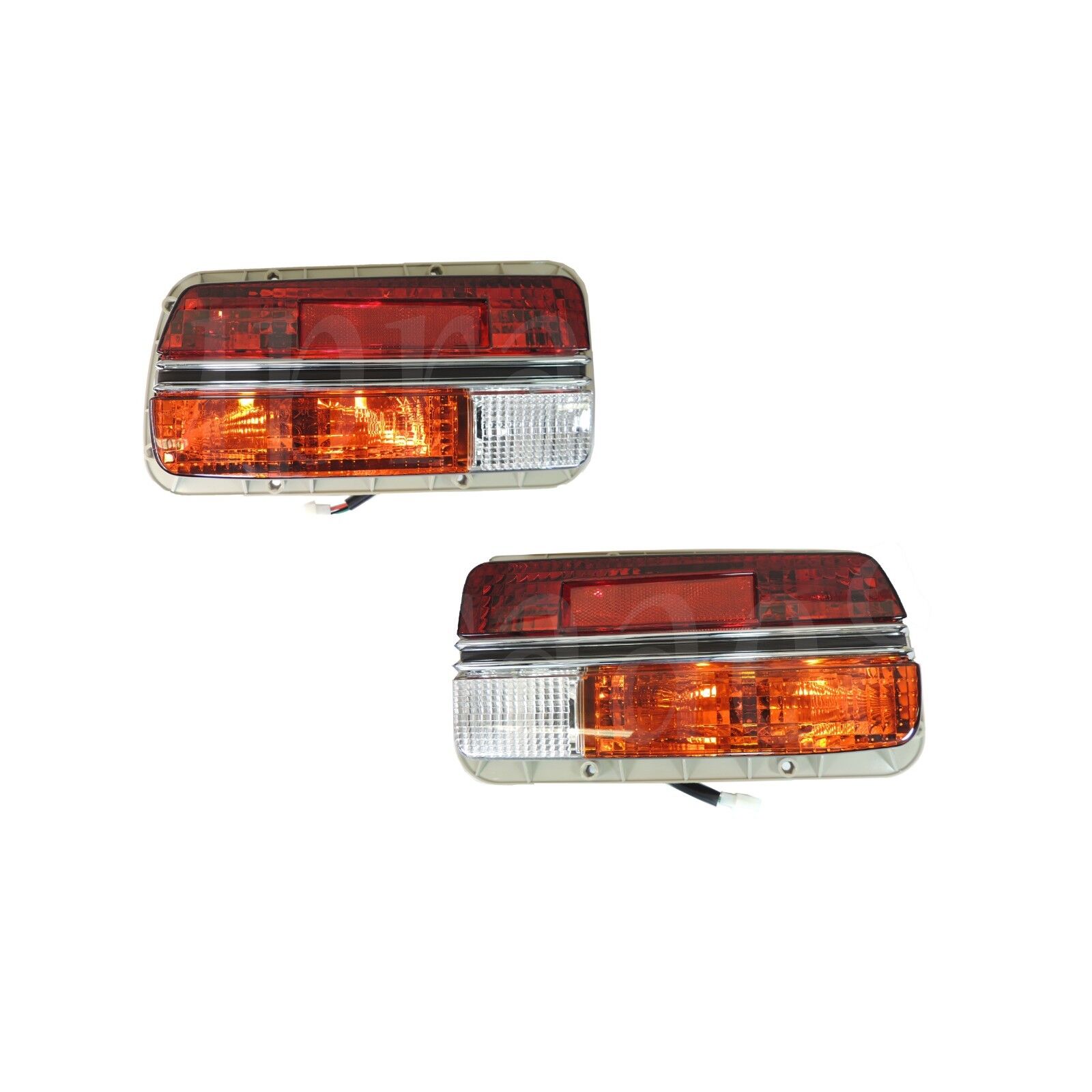 Set of Tail Lamp Assembly w/ Amber Signal Light For 1970-1973 70-73 Datsun 240z