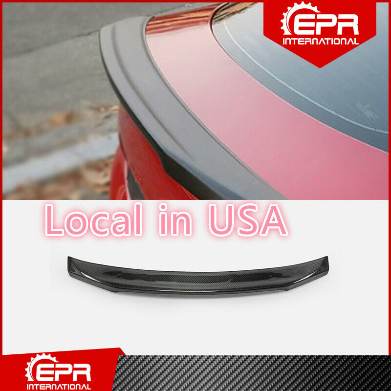 For Kia Stinger Type S Carbon Fiber Rear Trunk Spoiler Wing Stick Lip Bodykits