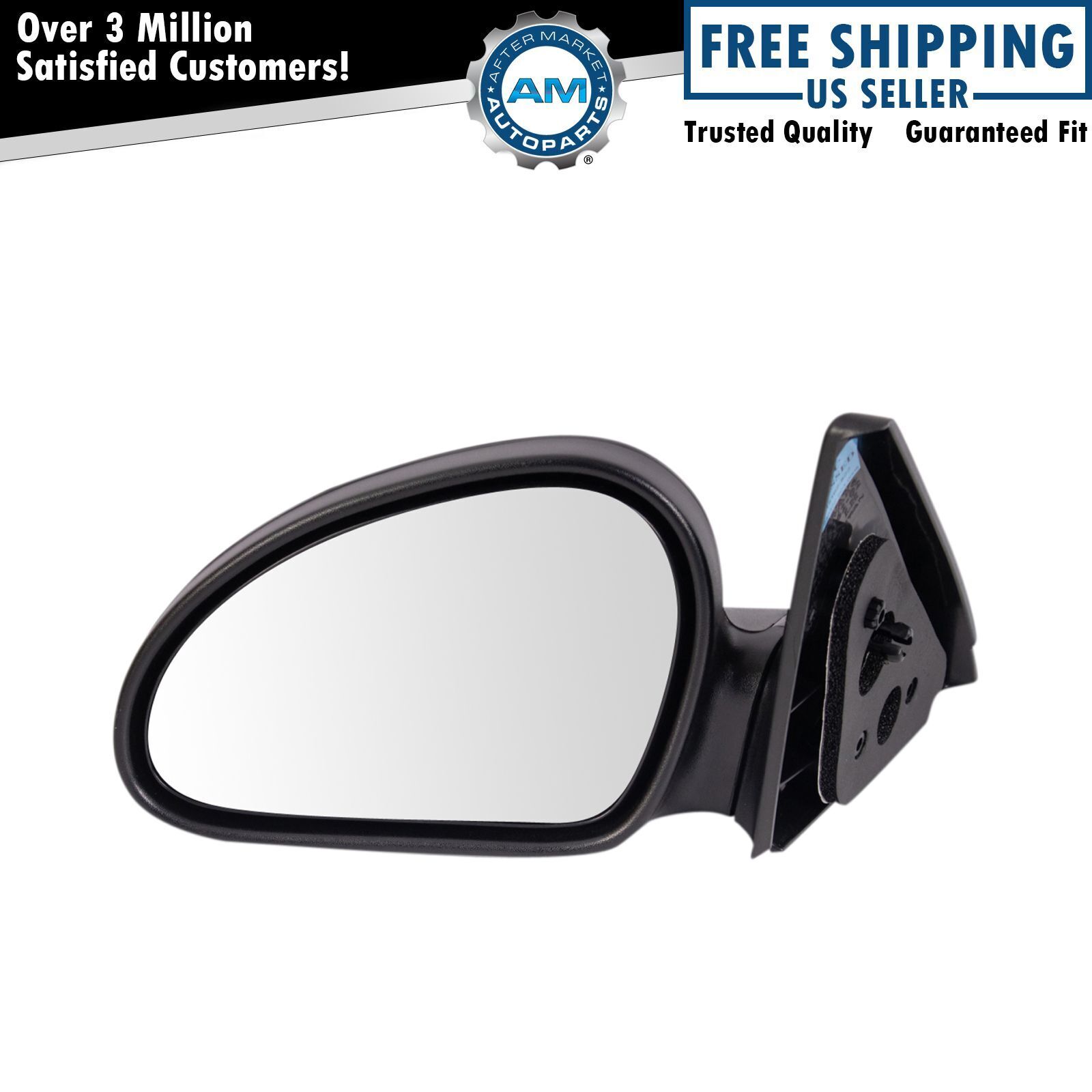 Manual Door Mirror LH Left Driver Side for 98-03 Ford Escort ZX2 Coupe