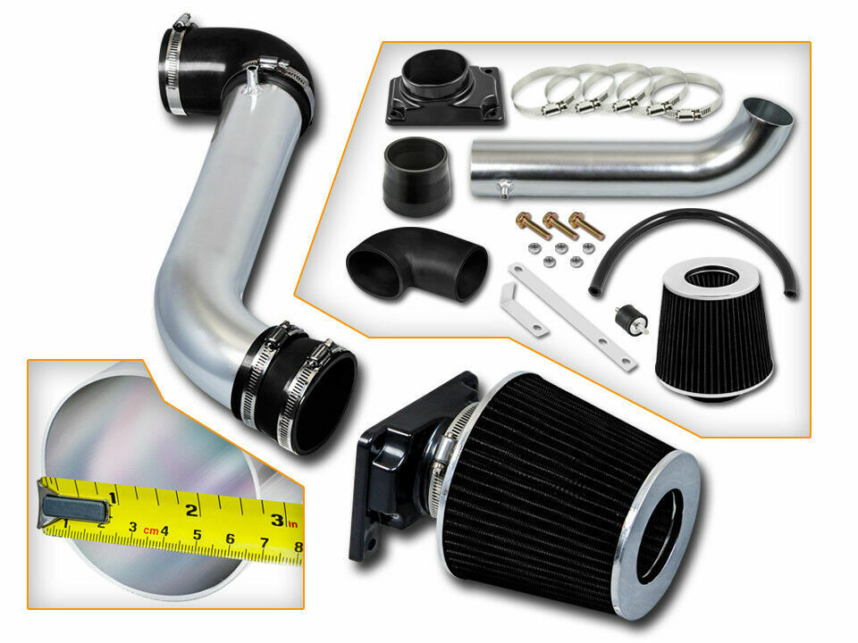 Short Ram Air Intake Kit+BLACK Filter for 01-06 Stratus/Sebring Coupe 2.4L 3.0L