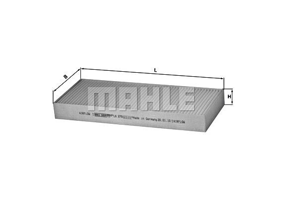 MAHLE Interior Air Filter For MAN DAF VOLVO F 2300 2500 2700 2800 85619500025