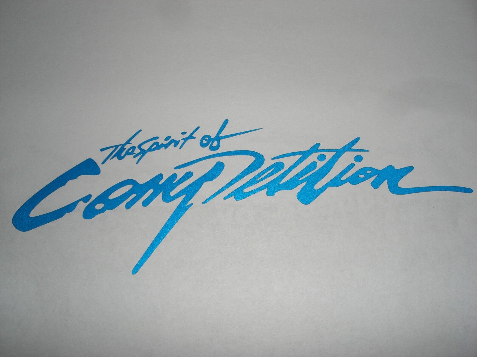 Blue The Spirit of Competition Auto Car Truck Vinyl Graphics Decal Sticker USA