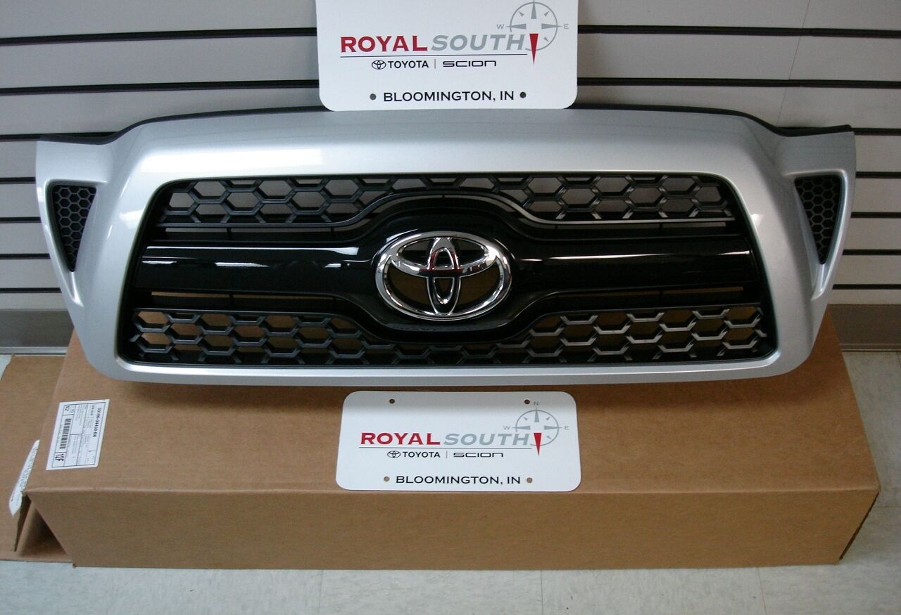   Toyota Tacoma Sport Silver 1E7 Painted Honeycomb Grille Genuine OEM OE