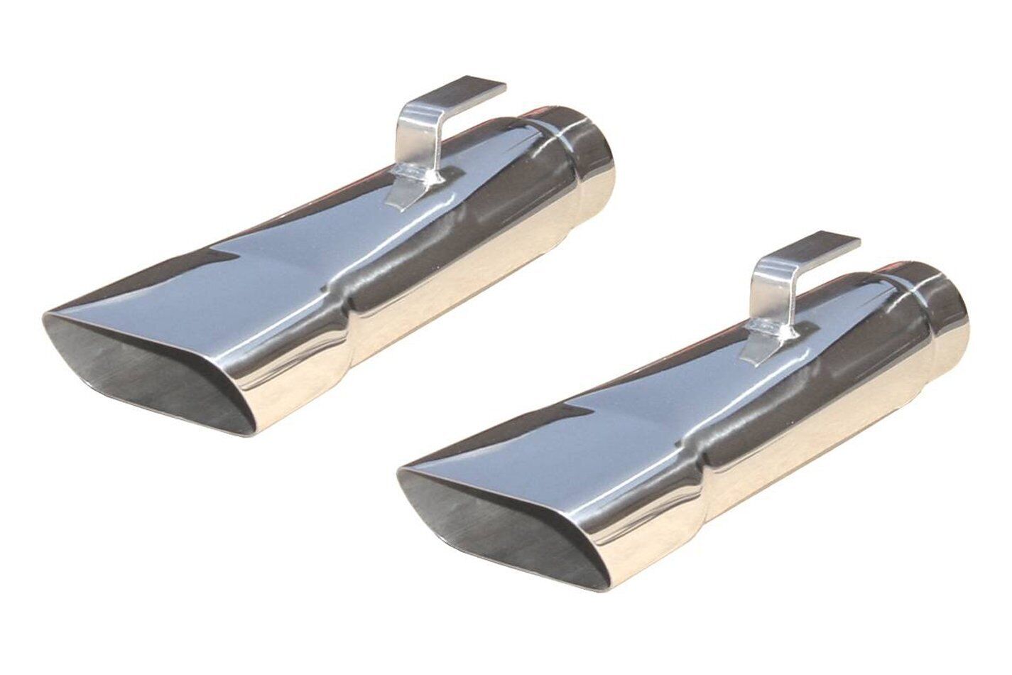 Pypes EVT80 Exhaust Tip - Charger Rectangle Tips - Slip-On - 2-1/2 in Inlet -