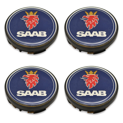 Lot of 4 Saab 5236294 9-3 9-5 93 95 900 9000 Wheel Center Caps Hubcaps