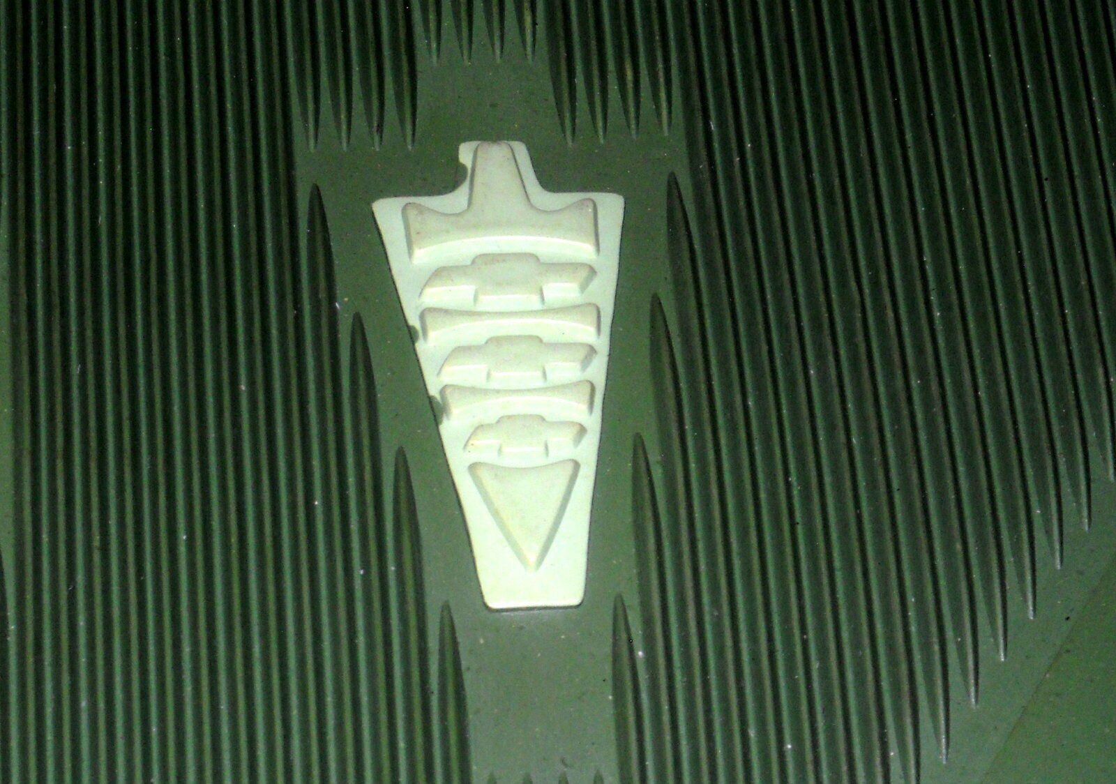 NOS PAIR 1960-1964 GREEN Corvair Front Accessory Contour Floor Mats