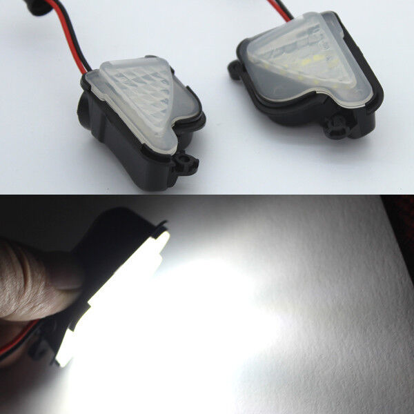 2x Error Free LED Side Mirror Puddle Light For skoda Octavia Mk3 5E 2012-2017