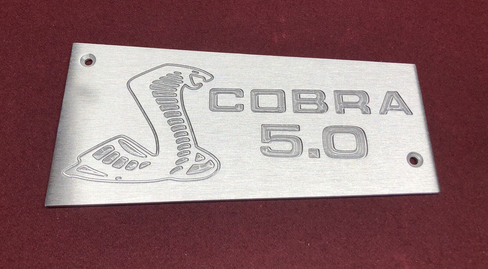 Ford 5.0 custom aluminum intake manifold plate plaque GT40 Mustang Cobra