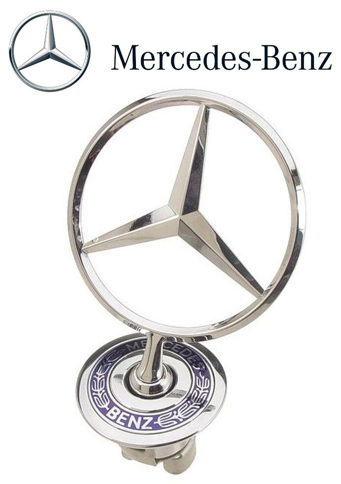 For Mercedes W140 300SE 400SE 500SEL S-Class Hood Star Emblem Genuine 1408800286