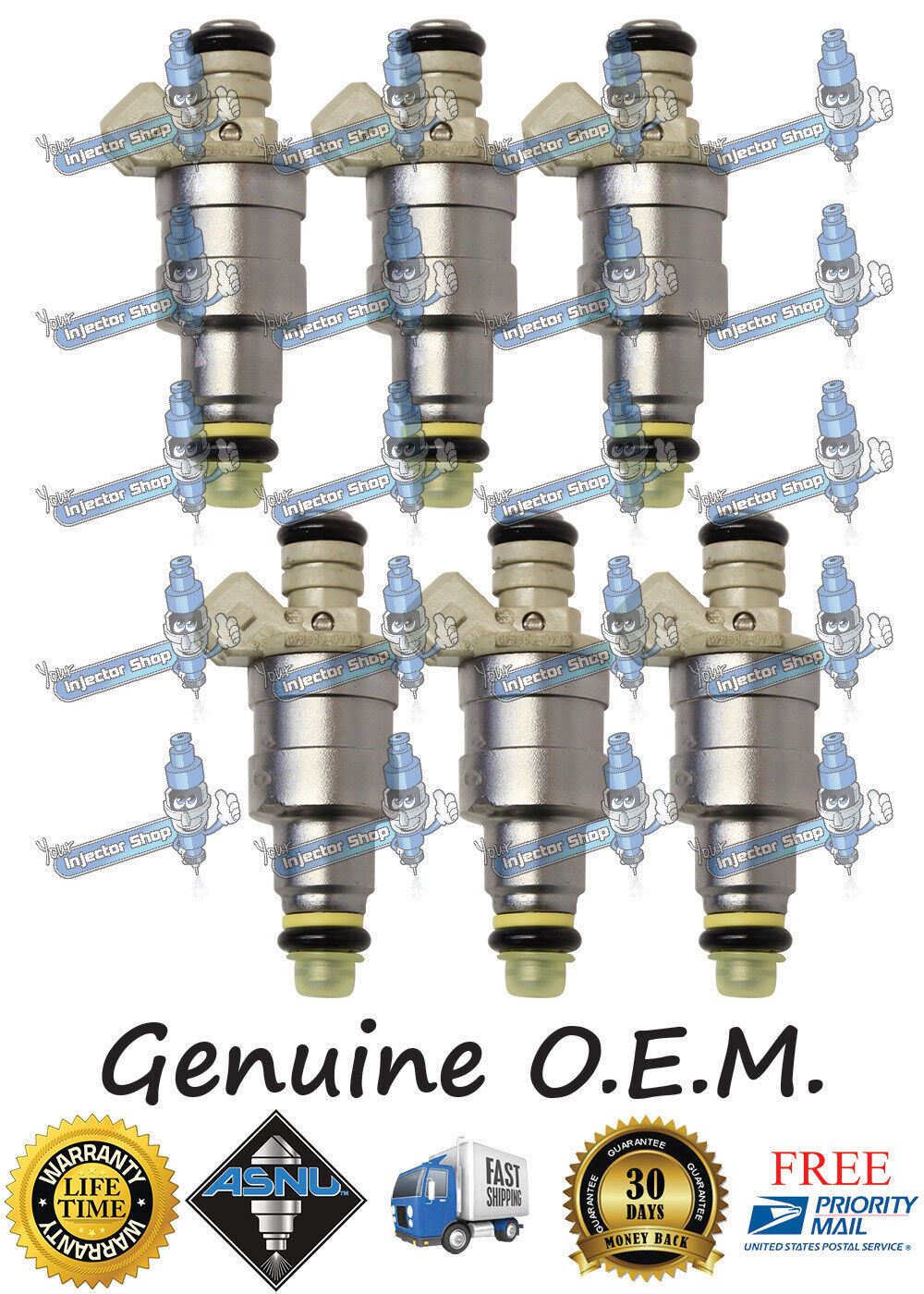 Reman OEM Ford Fuel Injectors 4.9L Ford Bronco E Series F Series