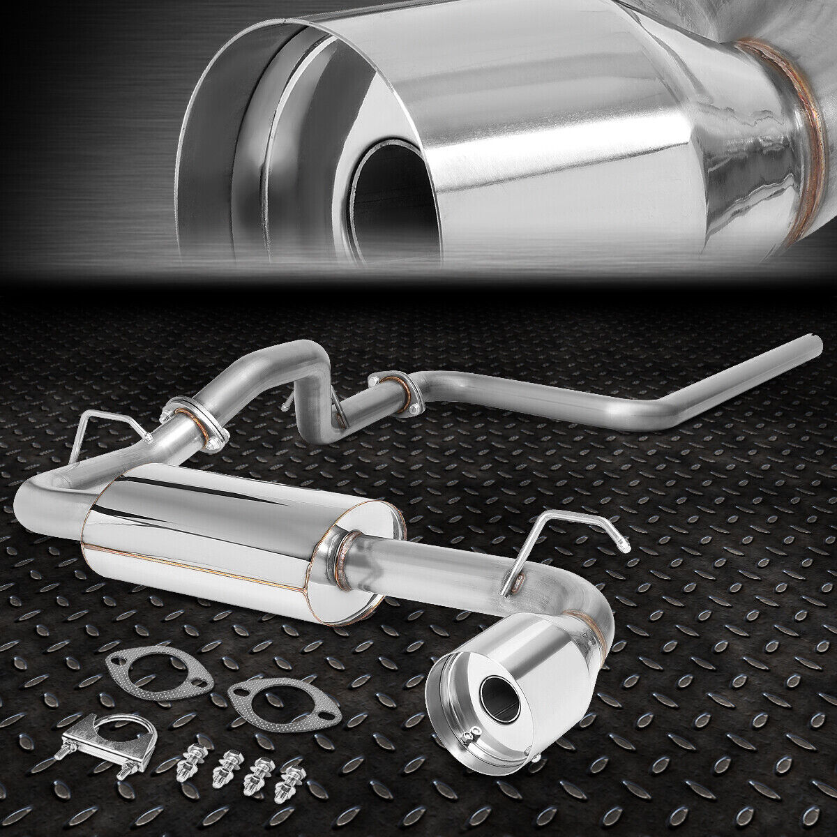 STAINLESS STEEL CAT BACK EXHAUST 4.75\