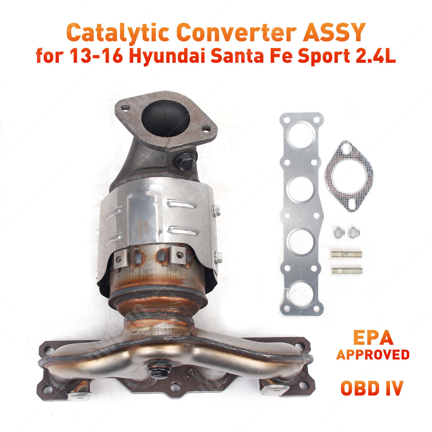 Fits 13-16 Hyundai Santa Fe Sport 2.4L Exhaust Manifold Catalytic Converter ASSY